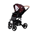 Combi Stroller RIMINI with seat unit RUBY Red&Black