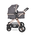 Комбинирана количка ALEXA SET с кош за новородено LUXE Black