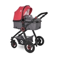 Комбинирана количка ALEXA SET с кош за новородено CHERRY Red