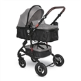 Passeggino ALBA Premium con cesta per neonato OPALINE Grey