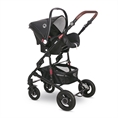 Детска количка ALBA Premium OPALINE Grey със столче за кола COMET Black */опция/