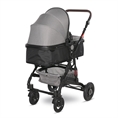 Детска количка ALBA Premium с кош за новородено OPALINE Grey
