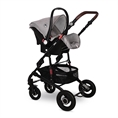Детска количка ALBA Premium OPALINE Grey със столче за кола COMET Grey */опция/