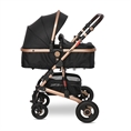 Детска количка ALBA Premium с кош за новородено BLACK