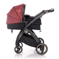 Комбинирана количка ADRIA с кош за новородено BLACK&RED