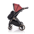 Combi Stroller ADRIA with footcover BLACK&RED