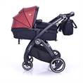 Комбинирана количка ADRIA с кош за новородено BLACK&RED