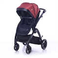 Combi Stroller ADRIA with seat BLACK&RED