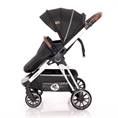 Combi Stroller ANGEL 3in1 with footcover BLACK