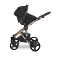 Baby Stroller RIMINI Premium BLACK with Car Seat RIMINI DI MARE Forest GREEN */option/