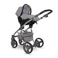 Baby Stroller RIMINI Premium GREY with Car Seat RIMINI DI MARE Steel GREY */option/