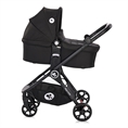 Детска количка PATRIZIA с кош за новородено BLACK