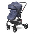 Combi Stroller ALBA CLASSIC SET with cover JEANS Blue