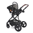 Детска количка BOSTON Tropical FLOWERS със столче за кола COMET Black DIAMONDS */опция/