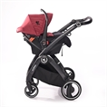 Combi Stroller ADRIA with car seat BLACK&RED *option