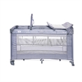 Baby Cot TORINO 2 Layers Plus Silver BLUE