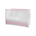 Bed DREAM NEW 70x140 white+orchid pink /removed front panels/