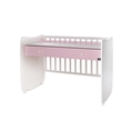 Bed DREAM NEW 70x140 white+orchid pink /transformed into a study desk/