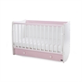 Bed DREAM NEW 70x140 white+orchid pink /swinging function/