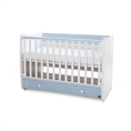 Bed DREAM NEW 70x140 white+baby blue /mattress base - level 2/