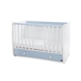 Легло DREAM NEW 70x140 бяло+baby blue /отстранени предни ламели/