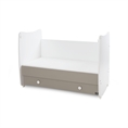 Bed DREAM NEW 70x140 white+string /transformed into a child bed/