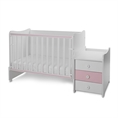 Bed MAXI PLUS NEW white+orchid pink /baby bed&cupboard/