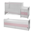 Bed MAXI PLUS NEW white+orchid pink Variant B /teen bed; baby bed;&cupboard/ *The bed can be used by two children at the sime time