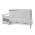 Bed MAXI PLUS NEW white+stone grey /baby bed&cupboard/
