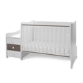 Bed MAXI PLUS NEW white+coffee /baby bed&cupboard/
