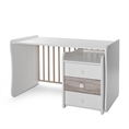 Bed MAXI PLUS NEW white+artwood /study desk&cupboard/