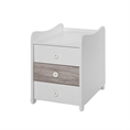 Bed MAXI PLUS NEW white+artwood /cupboard//
