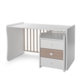Bed MAXI PLUS NEW white+amber /study desk&cupboard/