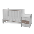 Bed MAXI PLUS NEW white+amber /baby bed&cupboard/