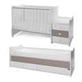 Bed MAXI PLUS NEW white+string Variant B /teen bed; baby bed;&cupboard/ *The bed can be used by two children at the sime time