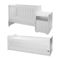 Bed TREND PLUS NEW white Variant B /teen bed; baby bed&cupboard/ *The bed can be used by two children at the same time