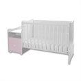 Bed TREND PLUS NEW white+orchid pink Bed TREND PLUS NEW white /baby bed+cupboard/