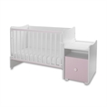 Bed TREND PLUS NEW white+orchid pink Bed TREND PLUS NEW white /baby bed+cupboard/
