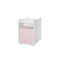 Bed TREND PLUS NEW white+orchid pink /cupboard/