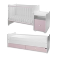 Bed TREND PLUS NEW white+orchid pink Variant B /teen bed; baby bed&cupboard/ *The bed can be used by two children at the same time