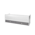 Bed TREND PLUS NEW white+stone grey /teenage bed/