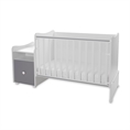 Bed TREND PLUS NEW white+stone grey Bed TREND PLUS NEW white /baby bed+cupboard/
