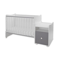 Bed TREND PLUS NEW white+stone grey Bed TREND PLUS NEW white /baby bed+cupboard/
