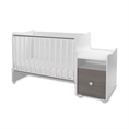 Bed TREND PLUS NEW white+coffee Bed TREND PLUS NEW white /baby bed+cupboard/
