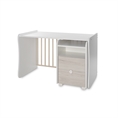 Bed TREND PLUS NEW white+light oak /study desk+cupboard/