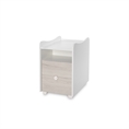 Bed TREND PLUS NEW white+light oak /cupboard/