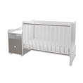 Bed TREND PLUS NEW white+string Bed TREND PLUS NEW white /baby bed+cupboard/