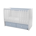 Bed MATRIX NEW white+baby blue /removed front panels/