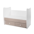 Bed MATRIX NEW white+amber /transformed into a child bed/