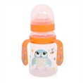 Wide Neck Bottle with 2 Handles 250 ml. - Orange Owl